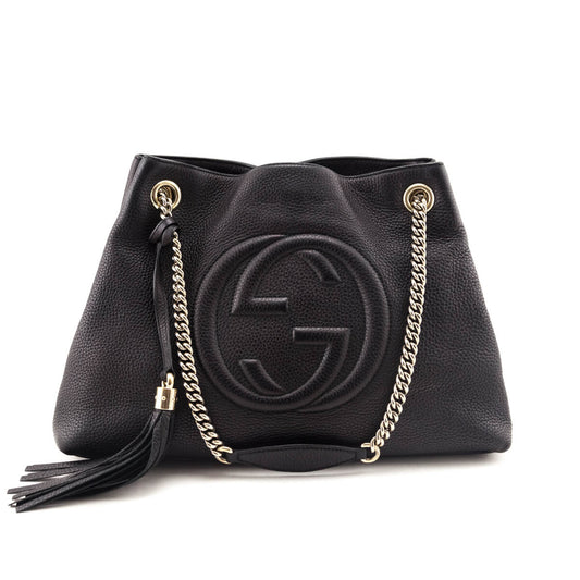 Black Pebbled Calfskin